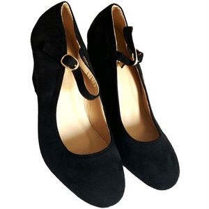 Women's Faux Suede Classic Round Toe Wedge Shoes